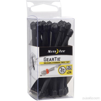 Nite Ize Gear Tie ProPack, 3, 24-Pack, Multiple Connectivity 553871010